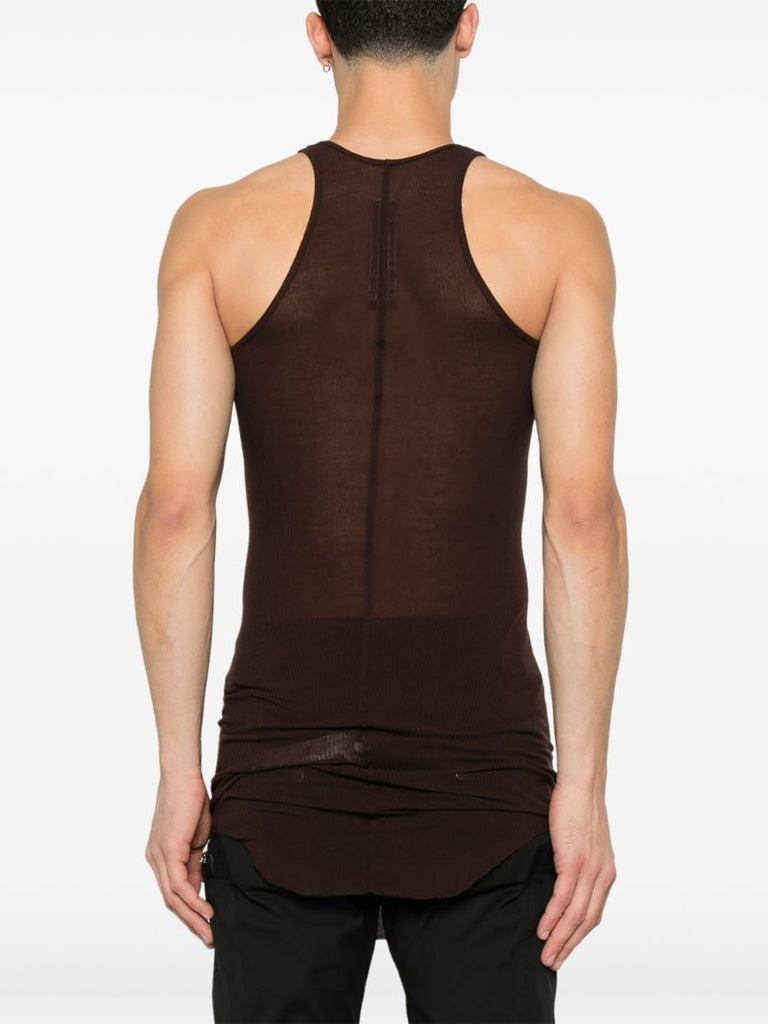 Fine-ribbed Tank Top
