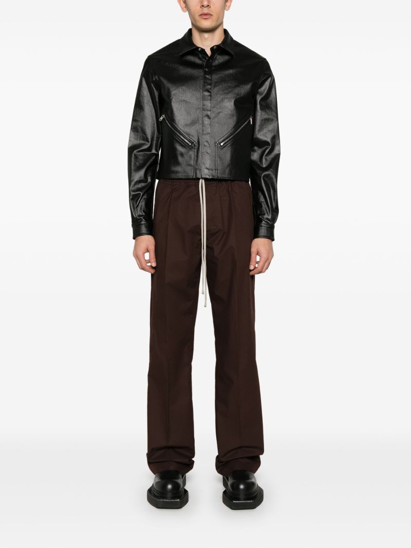 Black Waxed-effect Jacket