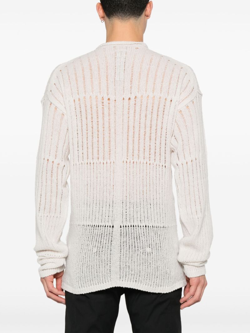 Pointelle-knit Sweater