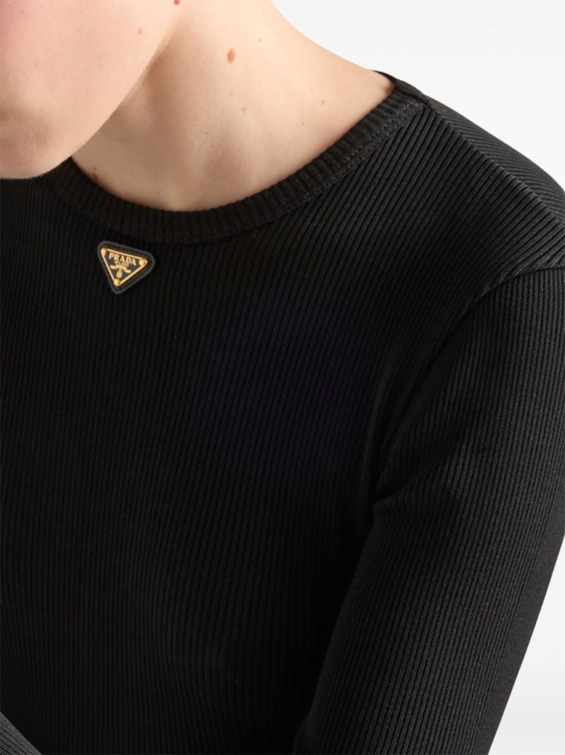 Ribbed-knit Midi Dress