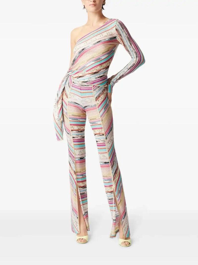 Pink One-shoulder Top