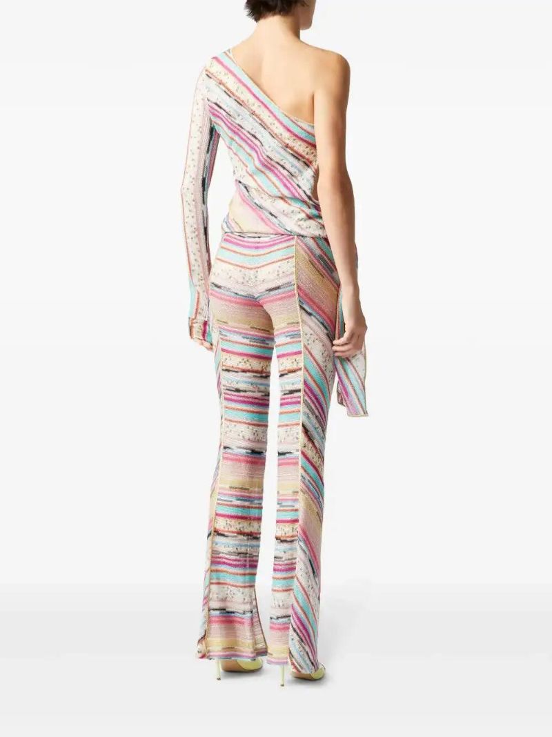 Pink One-shoulder Top