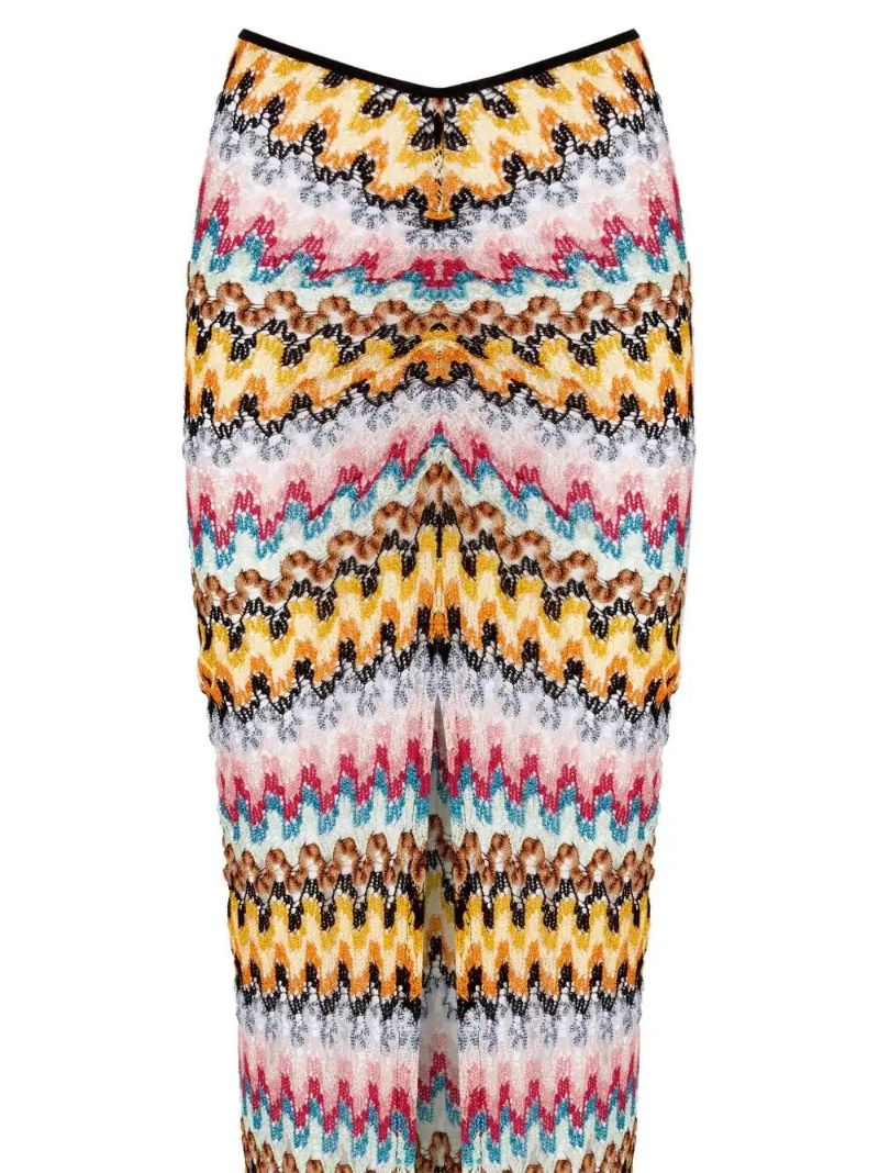 Yellow Zigzag Skirt