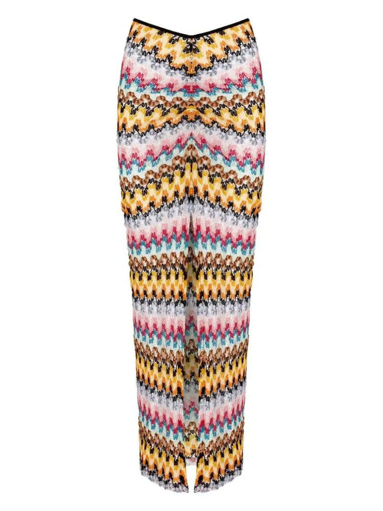 Yellow Zigzag Skirt