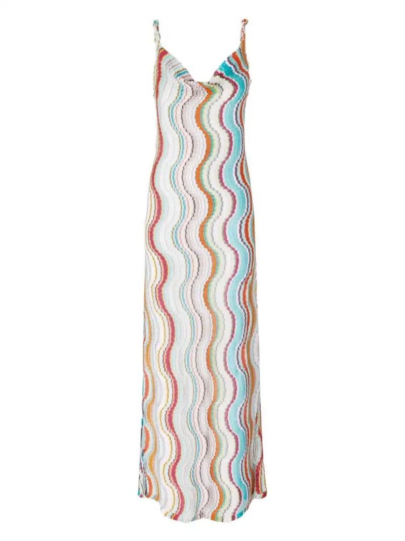White Long Wave Dress