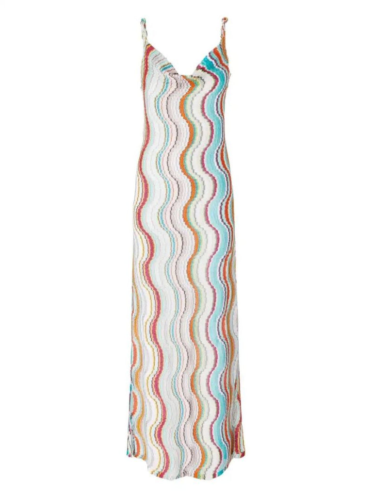 White Long Wave Dress