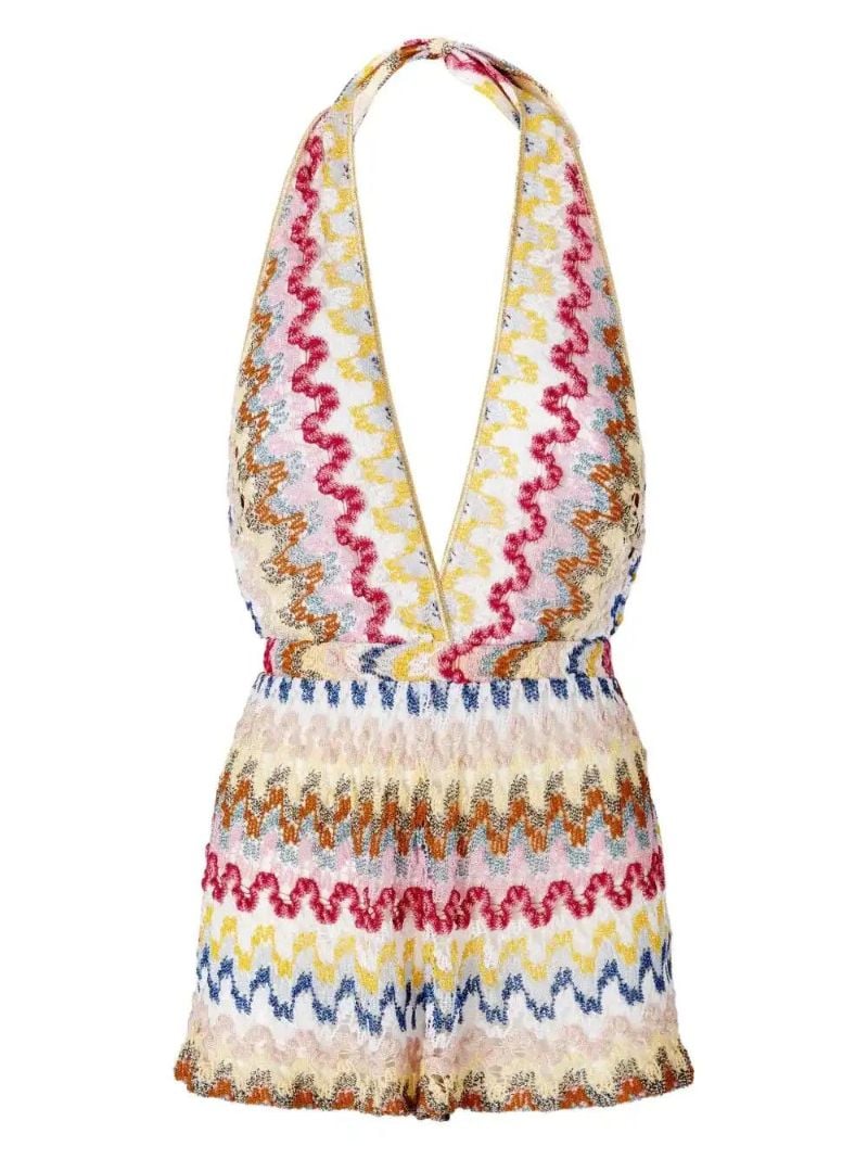 Neutrals Zigzag Playsuit