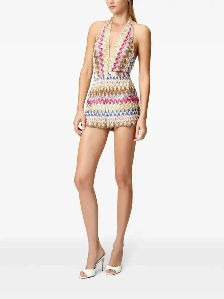 Neutrals Zigzag Playsuit