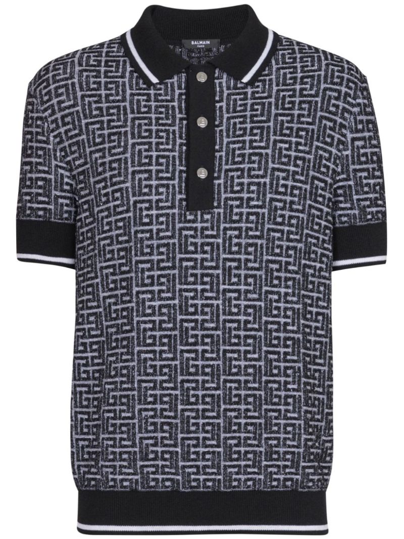 Labyrinth-intarsia Polo Shirt