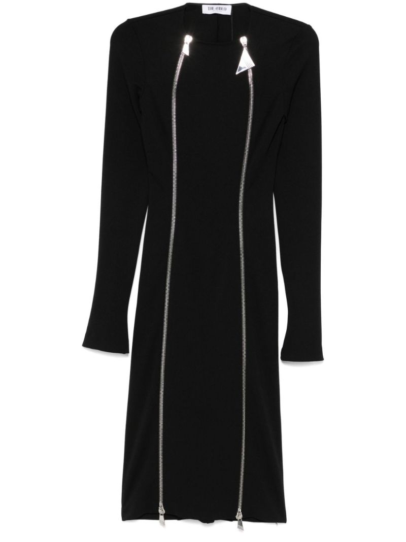 Zip-fastening Midi Dress