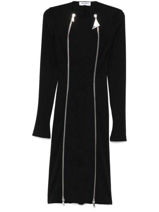 Zip-fastening Midi Dress