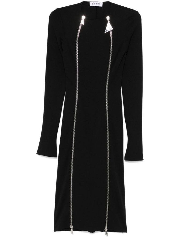 Zip-fastening Midi Dress