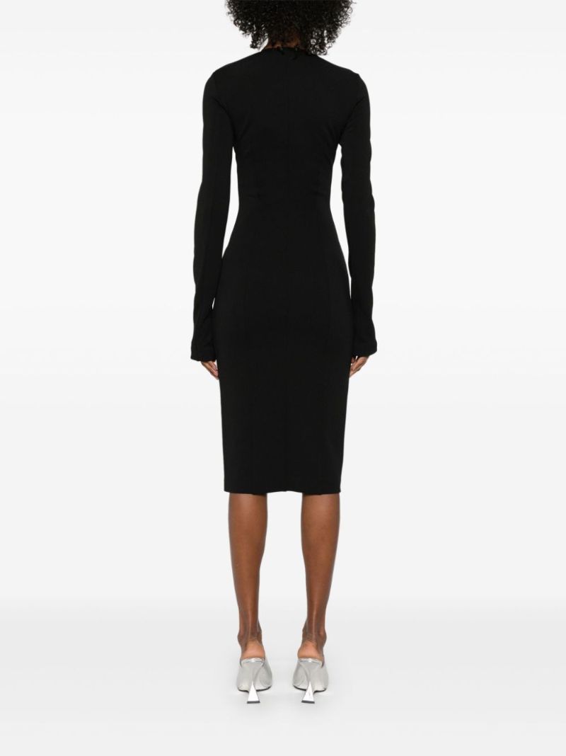 Zip-fastening Midi Dress