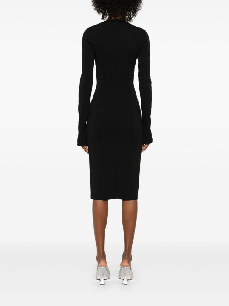 Zip-fastening Midi Dress