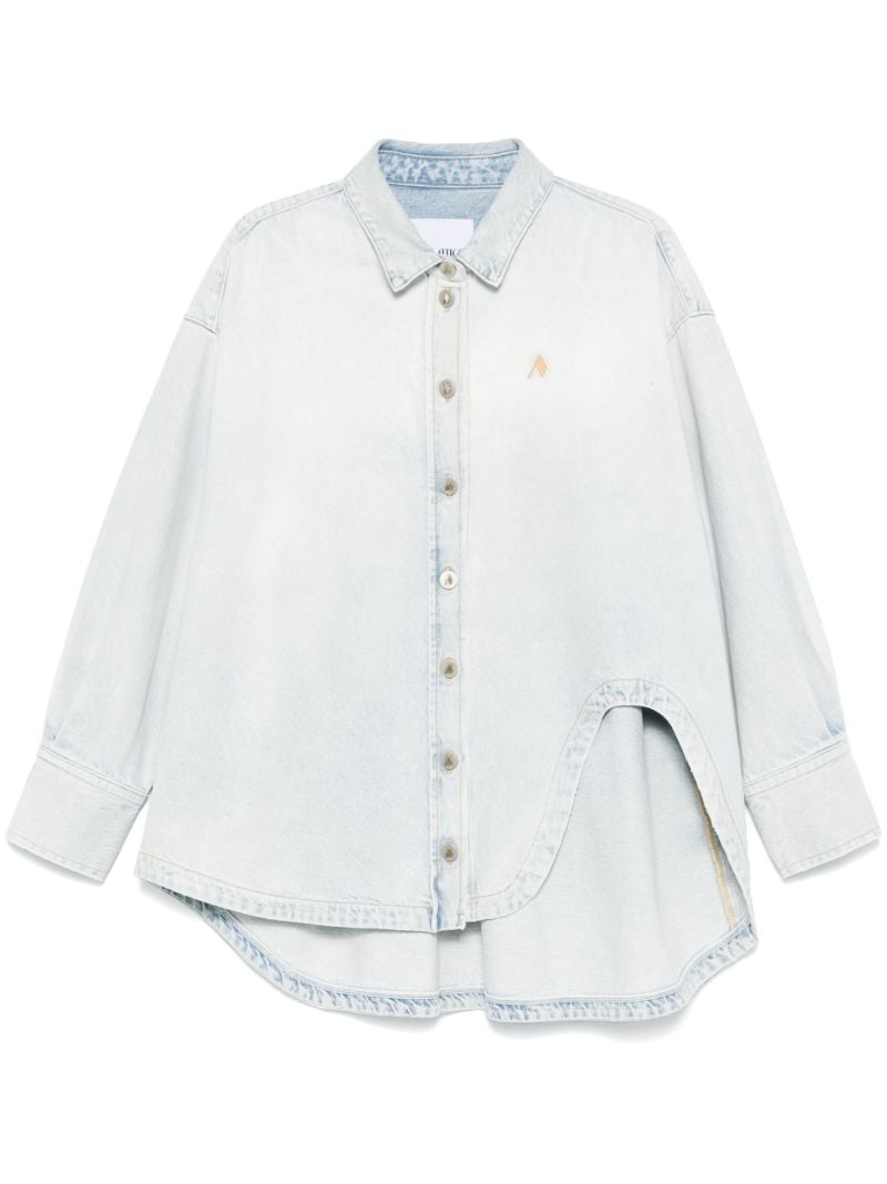 Logo-embroidered Denim Shirt