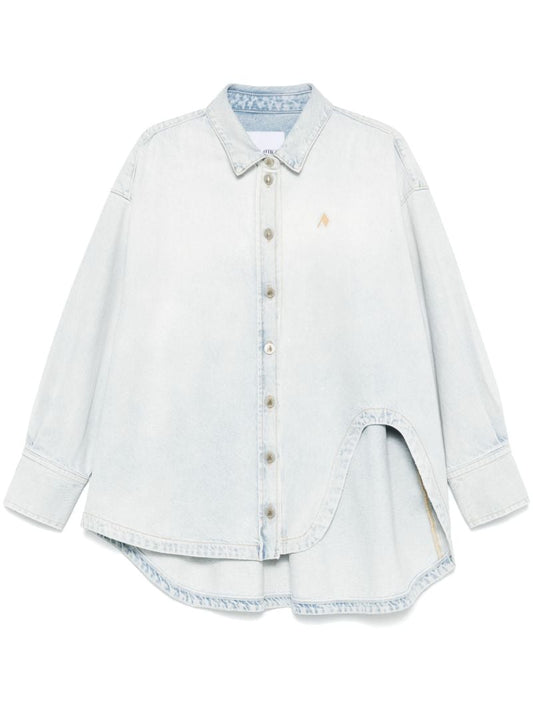 Logo-embroidered Denim Shirt