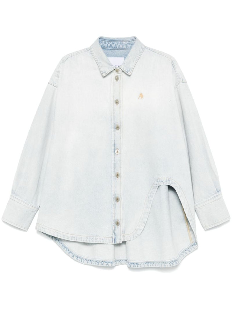 Logo-embroidered Denim Shirt
