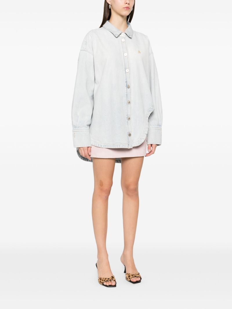 Logo-embroidered Denim Shirt