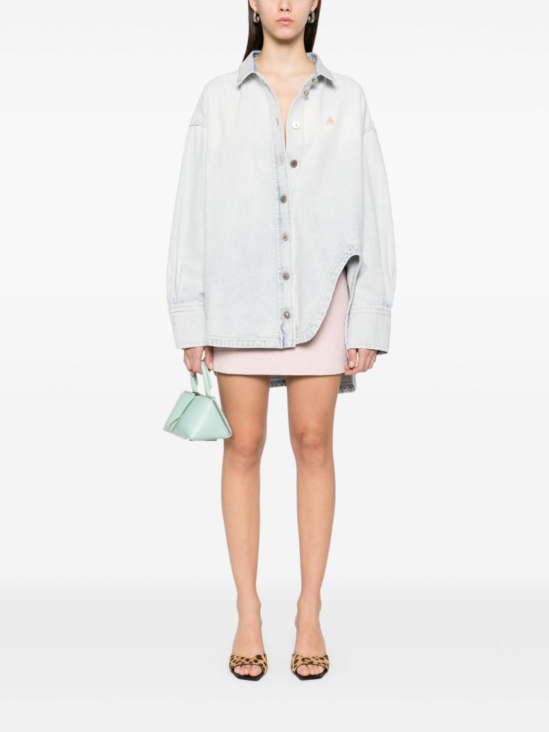 Logo-embroidered Denim Shirt