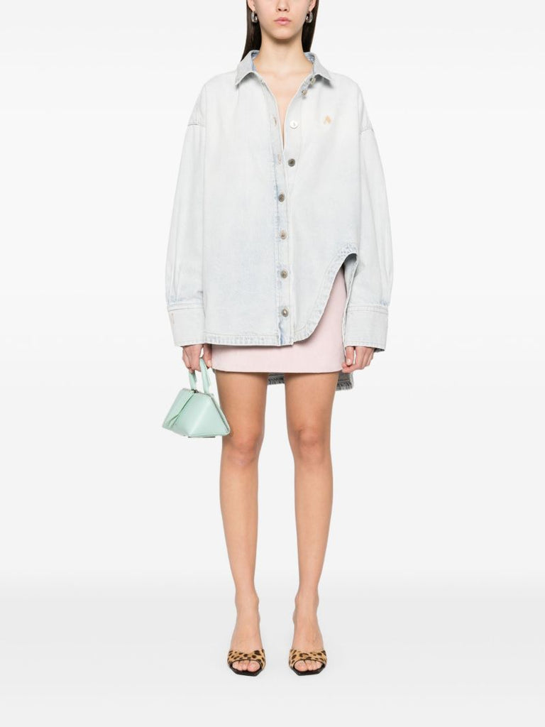 Logo-embroidered Denim Shirt