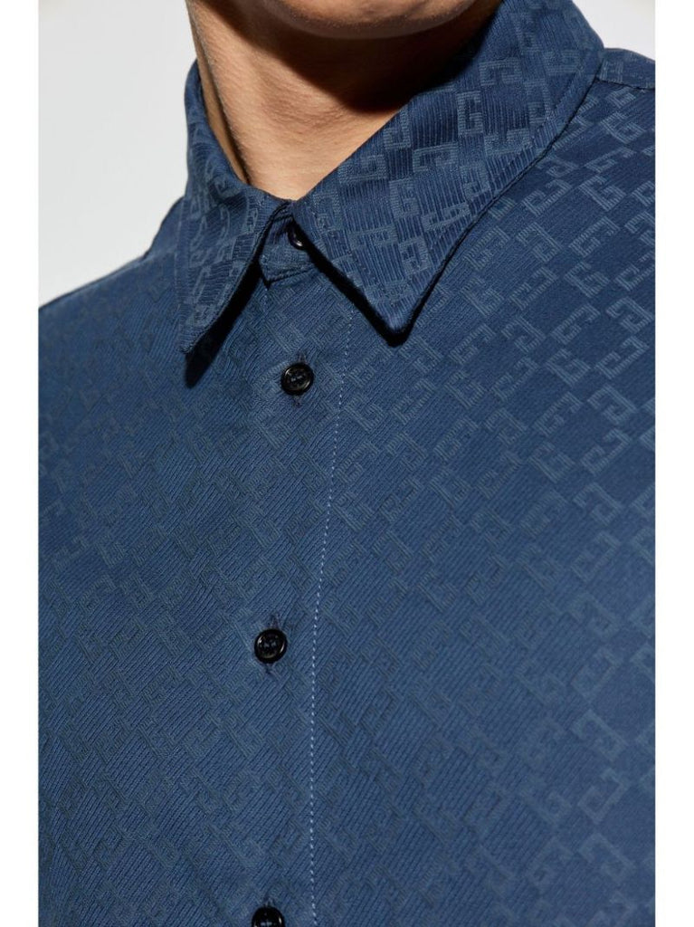 Monogram-pattern Shirt