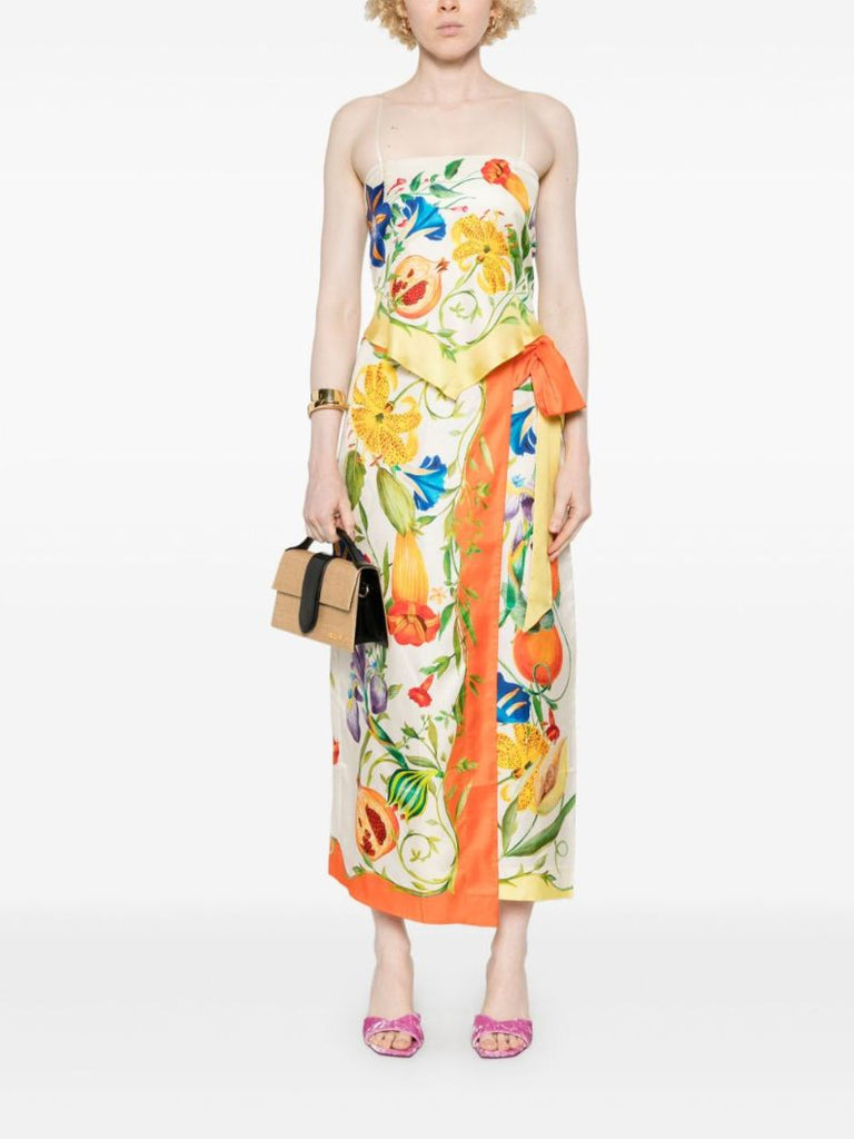 Flores Midi Skirt