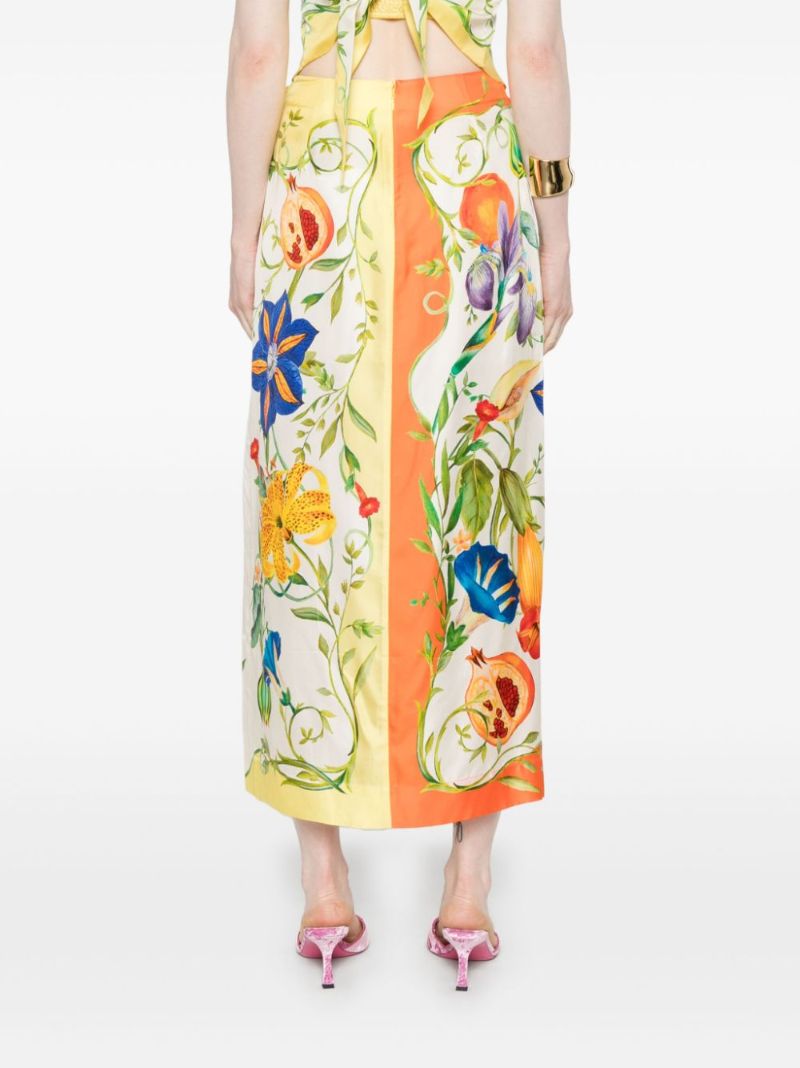 Flores Midi Skirt