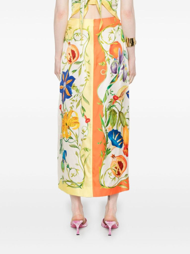Flores Midi Skirt
