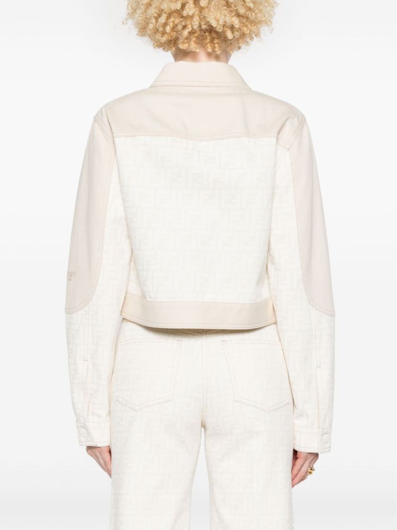 White Ff Denim Jacket