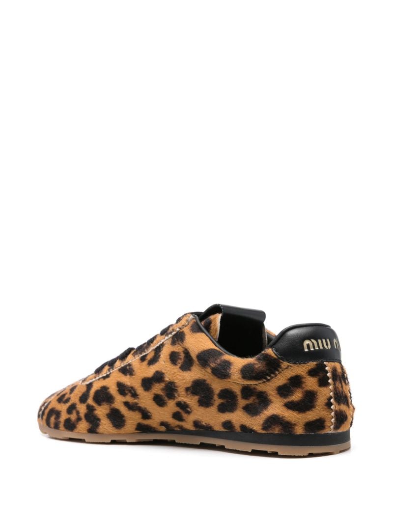 Brown Leopard-print Sneakers