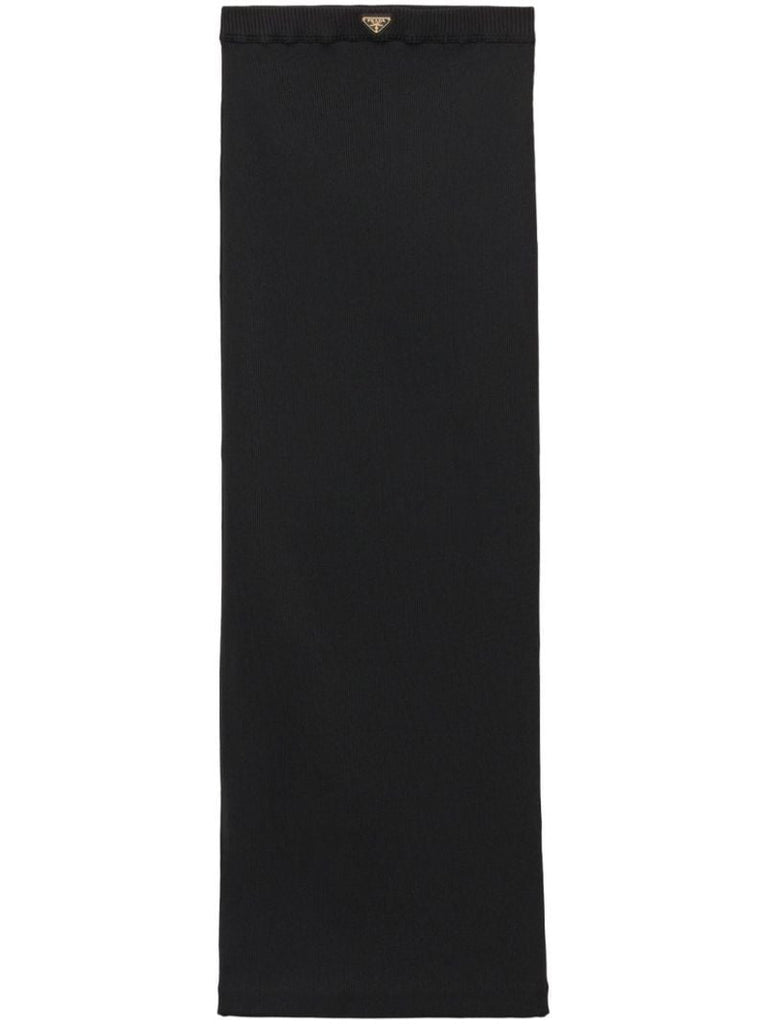 Triangle-logo Midi Skirt