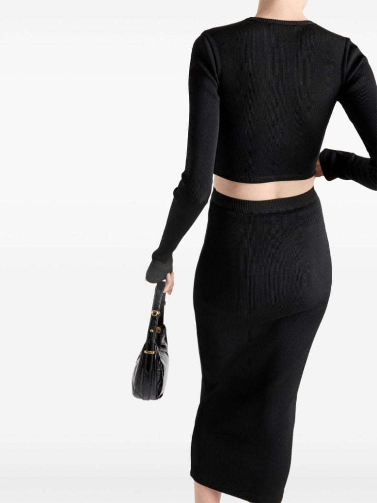 Triangle-logo Midi Skirt