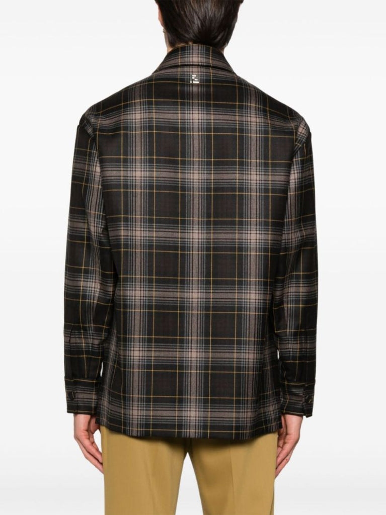 Brown Tartan-check Jacket