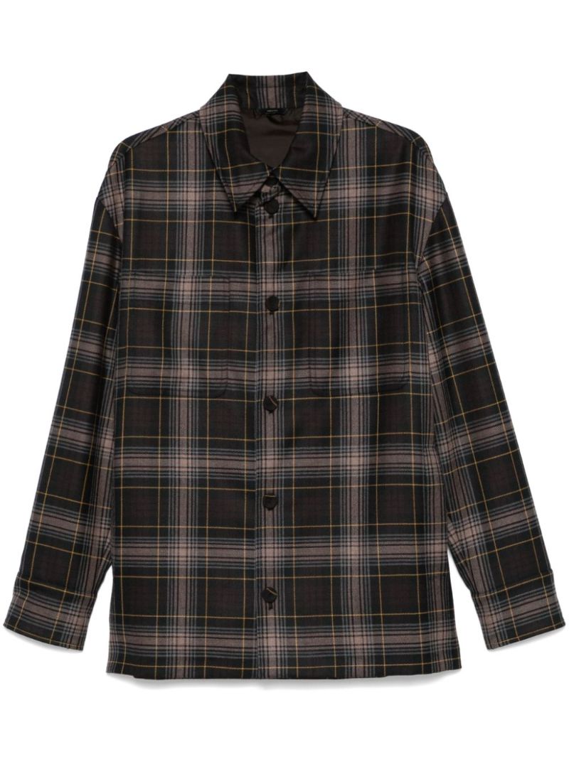 Brown Tartan-check Jacket