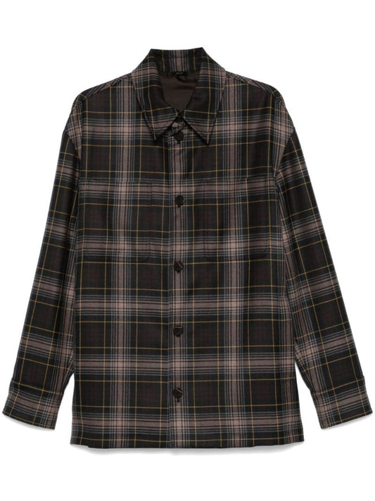 Brown Tartan-check Jacket