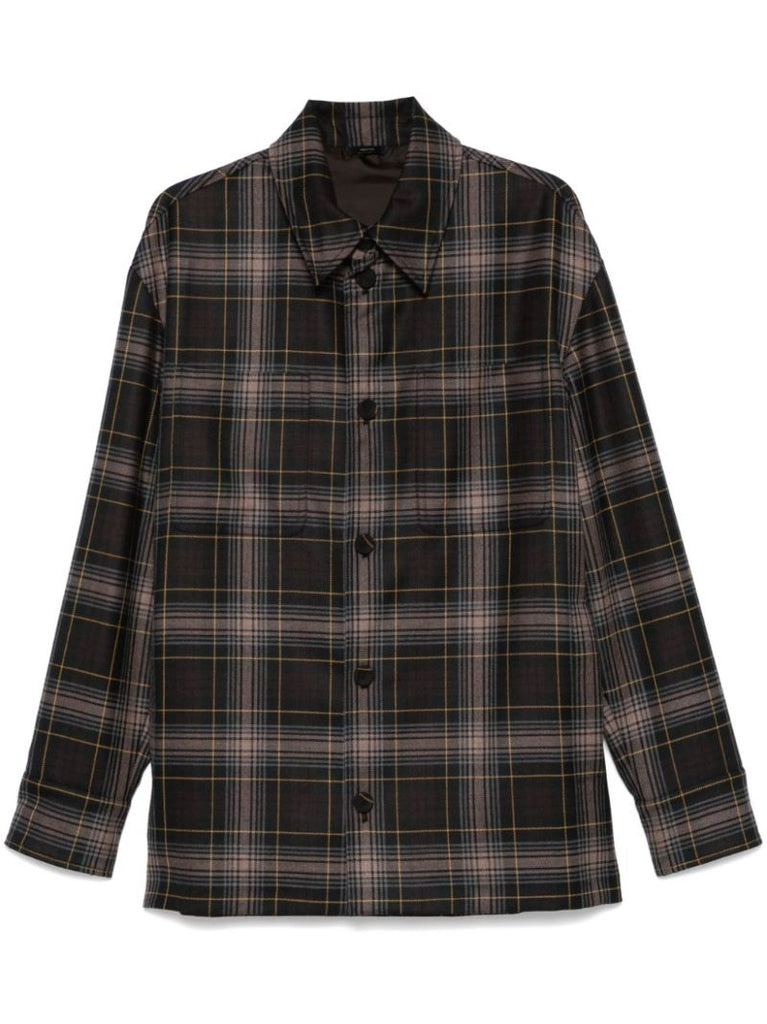 Brown Tartan-check Jacket