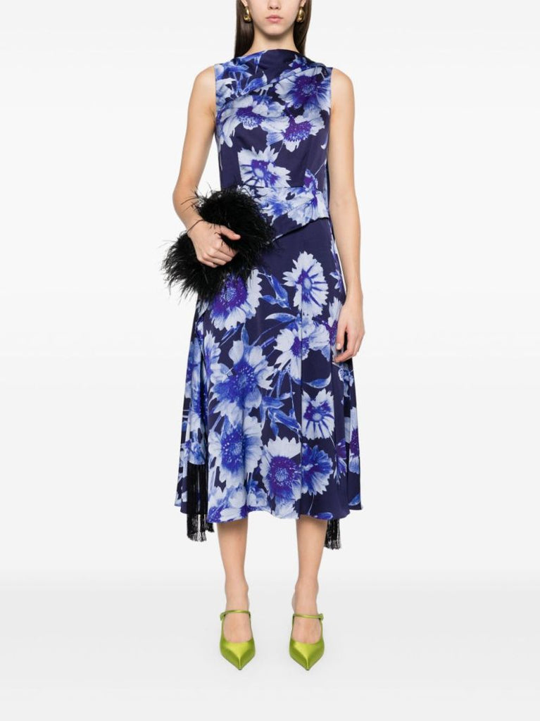 Floral-print Midi Dress
