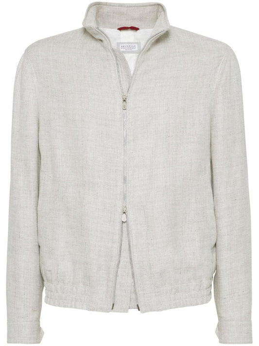 Zipped Bomber Jacket