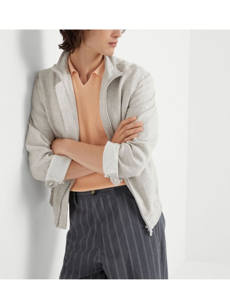 Zipped Bomber Jacket