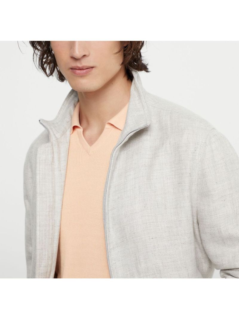Zipped Bomber Jacket