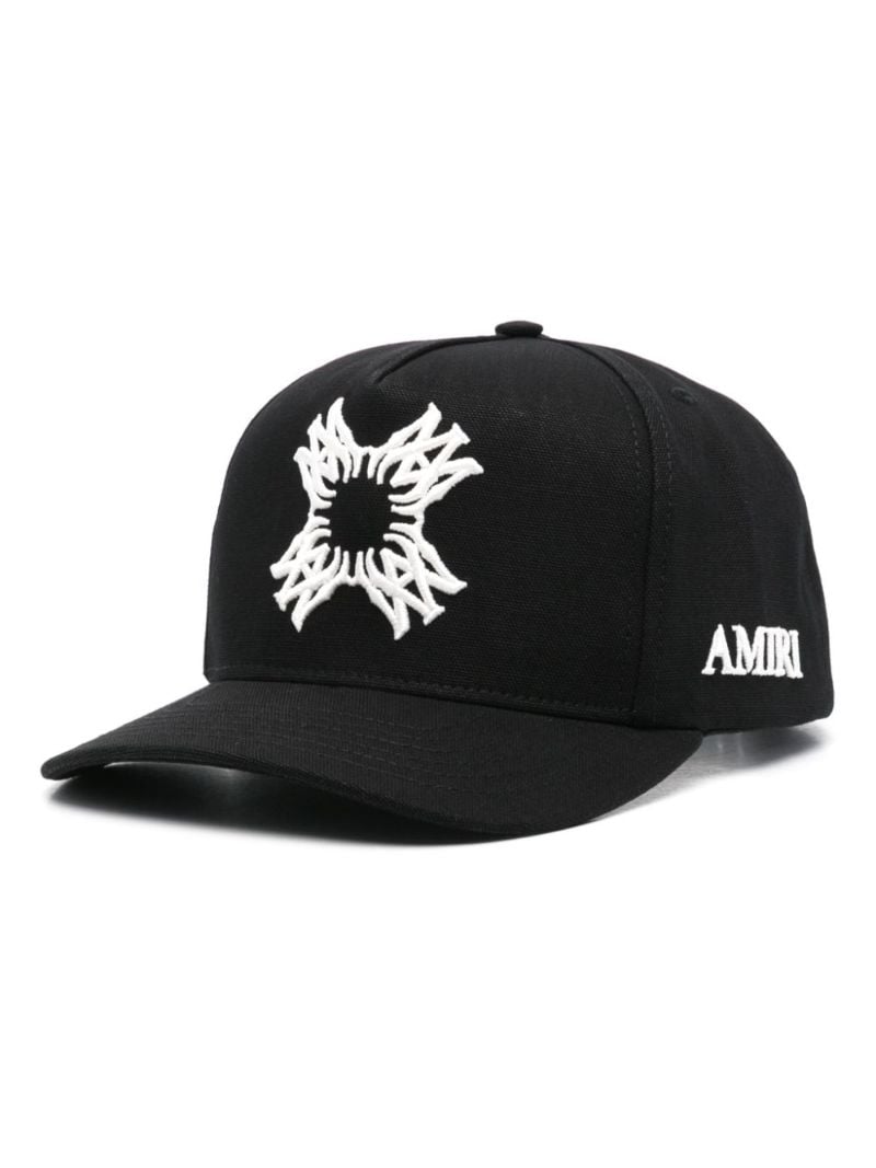 Black Ma-embroidered Cap