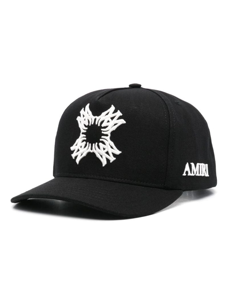 Black Ma-embroidered Cap