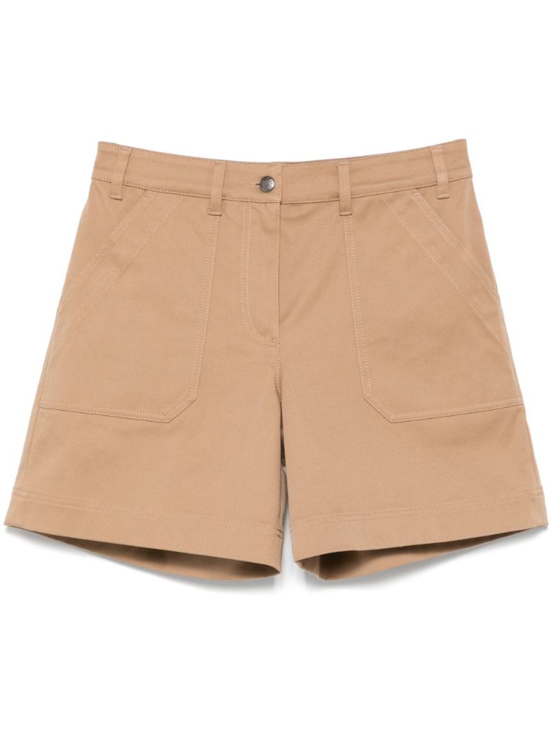 Gabardine-weave Bermuda Shorts