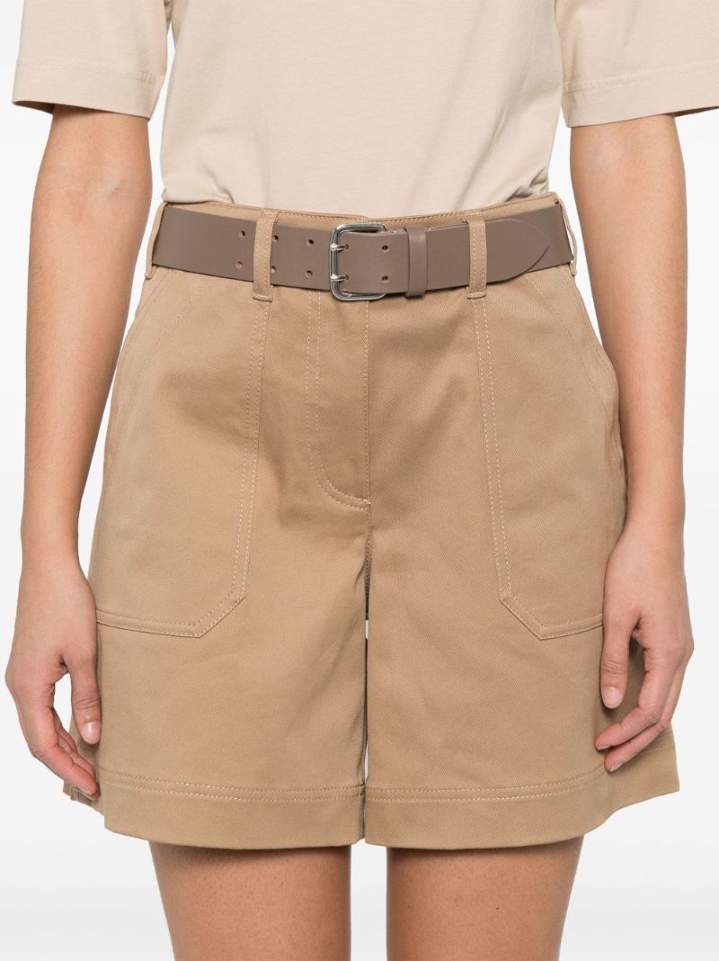 Gabardine-weave Bermuda Shorts