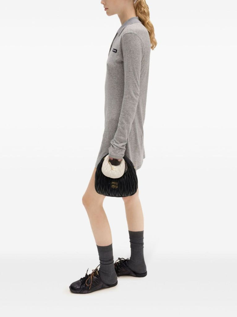 Ribbed-knit Mini Dress