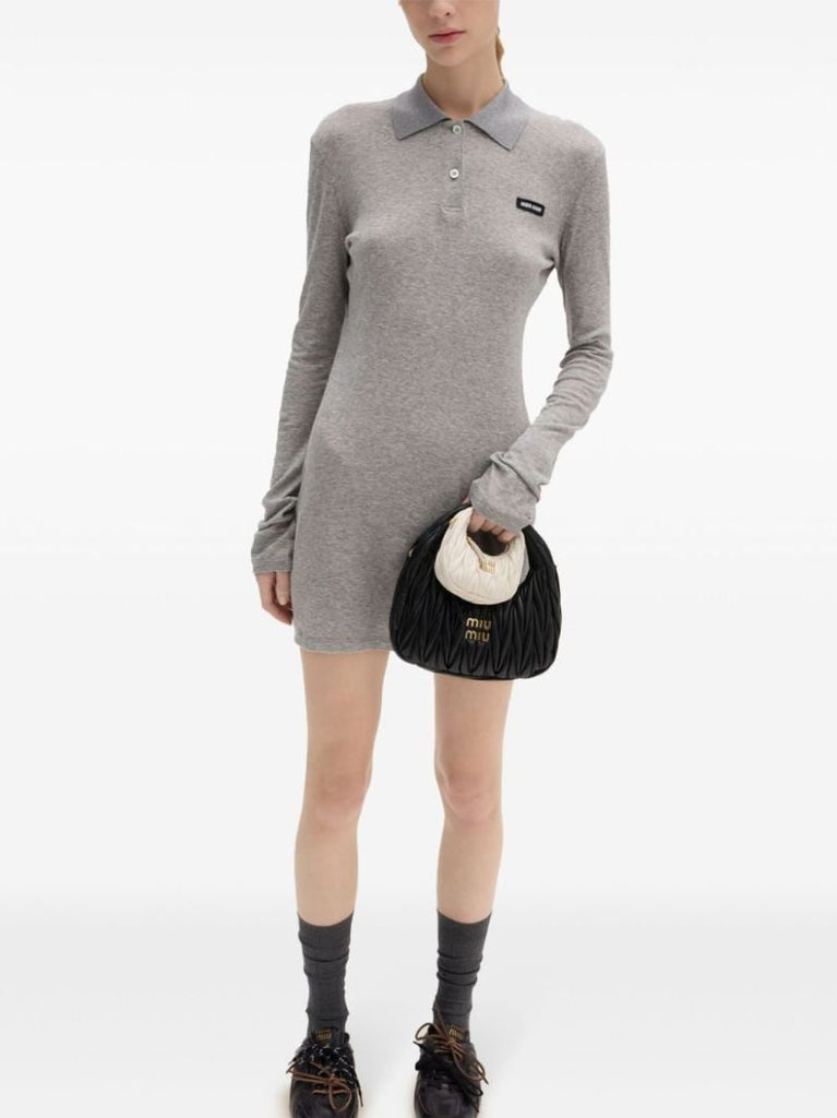 Ribbed-knit Mini Dress