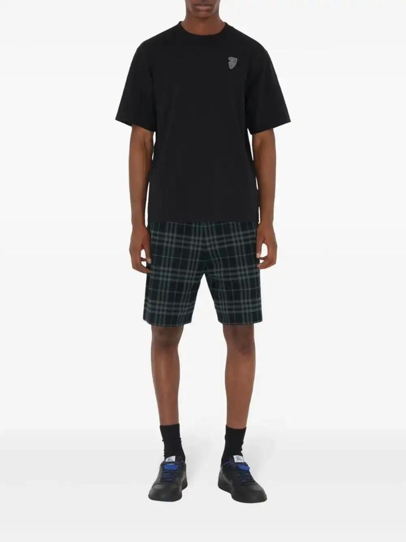 Blue Checked Shorts
