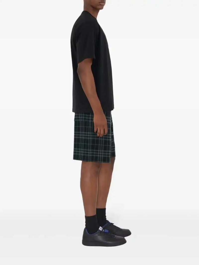 Blue Checked Shorts