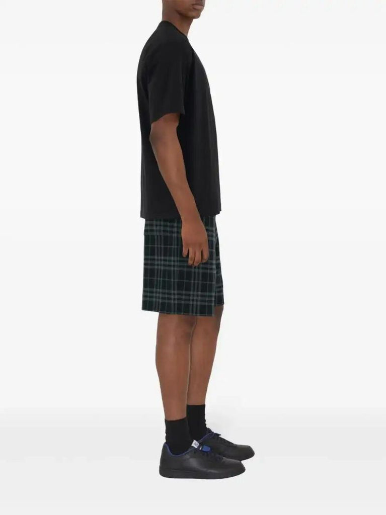 Blue Checked Shorts
