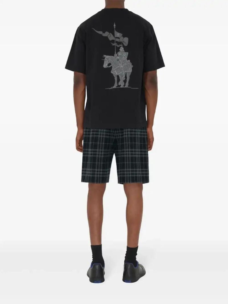 Blue Checked Shorts